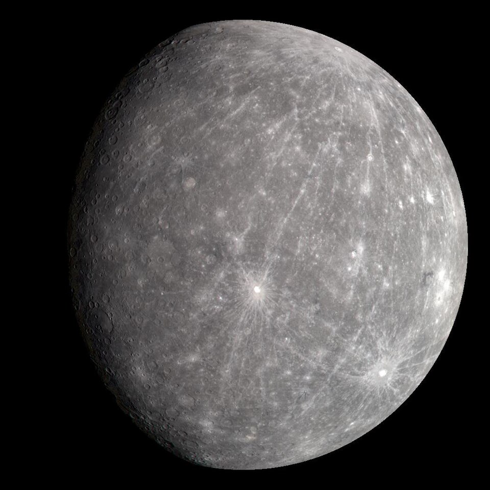 The planet Mercury in true color. Credit NASA.